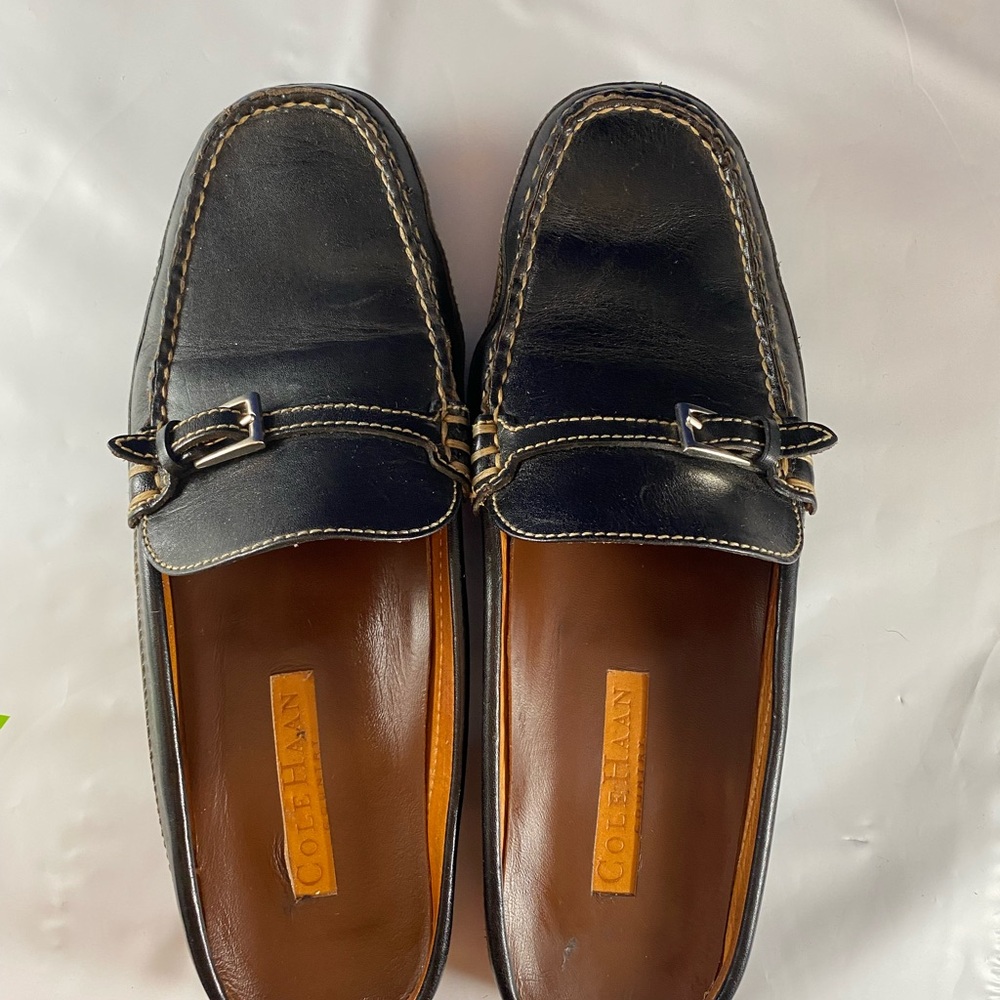 Cole Haan Women’s 8 AA Dark Leather Loafers/Mules Made in Brazil
